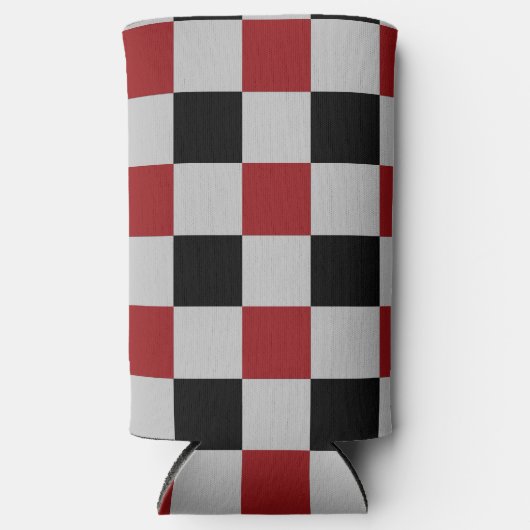 Zwart en Rood Gecontroleerd Koelbox Sport Design Seltzer Blikjeskoeler (Voorkant)