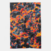 Zwart en Rood Geel Theedoek (Verticaal)