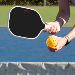 Zwart en rood gepersonaliseerd pickleball-paddle pickleball paddle