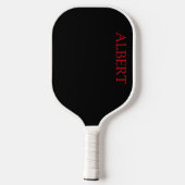 Zwart en rood gepersonaliseerd pickleball-paddle pickleball paddle (Achterkant)