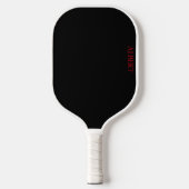 Zwart en rood gepersonaliseerd pickleball-paddle pickleball paddle (Voorkant)