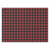 Zwart en rood geplakt tafelkleed (Voorkant (Horizontaal))