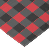 Zwart en rood geplakt tafelkleed (Gekanteld)