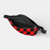  zwart en rood geruit heuptasje (Open)