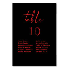 Zwart en rood Gotische Bloemen Donkere bruiloft Kaart