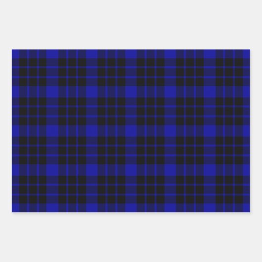 Zwart en Rood, Groen en Blauw Plaid Inpakpapier Vel (Voorkant 3)