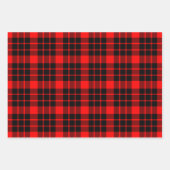 Zwart en Rood, Groen en Blauw Plaid Inpakpapier Vel (Voorkant)