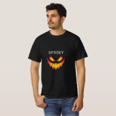 Zwart en rood Halloween T-shirt (Voorkant volledig)