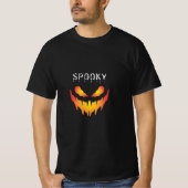 Zwart en rood Halloween T-shirt (Voorkant)
