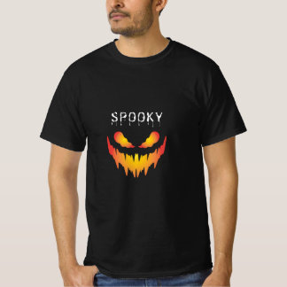 Zwart en rood Halloween T-shirt