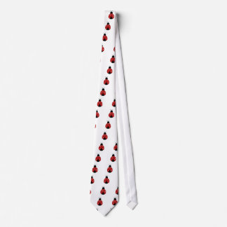 Zwart en rood hart Ladybug Stropdas