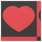 Zwart en rood harten stof (Close Up)