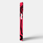 Zwart en Rood iPhone Case - Kies Kleur (Achterkant / Rechts)