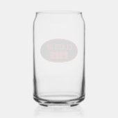 Zwart en rood kleuren schooljaar blikvorm glas (Achterkant)