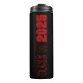 Zwart en rood kleuren schooljaar thermosbeker (Voorkant)