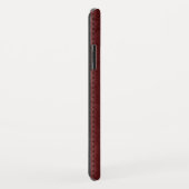 Zwart en rood  kunstleder Case-Mate iPhone case (Achterkant/rechts)