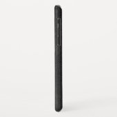 Zwart en rood  kunstleder Case-Mate iPhone case (Achterkant/links)