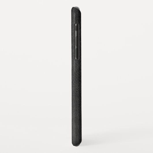 Zwart en rood  kunstleder Case-Mate iPhone case (Achterkant/links)