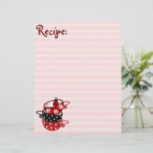 Zwart en rood ladybug — Papier ontvangen (Staand voorkant)