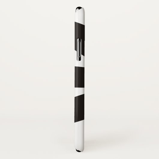 Zwart en rood madeliefje bloem en naam bloemig Case-Mate iPhone case (Achterkant / rechts)