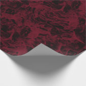 Zwart en rood marmer patroon. cadeaupapier (Hoek)