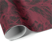 Zwart en rood marmer patroon. cadeaupapier (Rol Hoek)