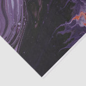 Zwart en rood marmer tissuepapier (Detail)