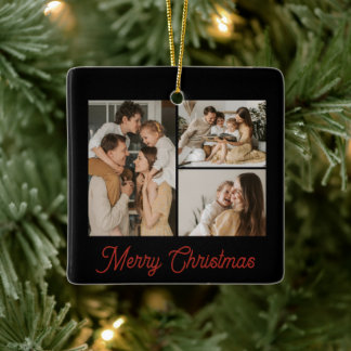 Zwart en Rood Modern Keramisch Ornament