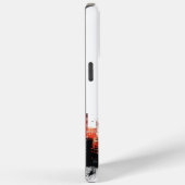 Zwart en Rood Modern Urban Case-Mate iPhone Case (Achterkant / Rechts)