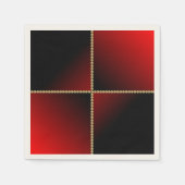 Zwart en rood servet (Voorkant)