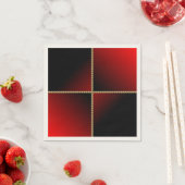 Zwart en rood servet (Insitu)