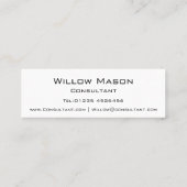 Zwart en rood Striped Professional Visitekaartje (Achterkant)