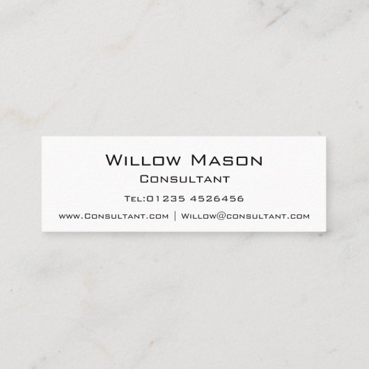 Zwart en rood Striped Professional Visitekaartje (Achterkant)