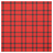 Zwart en rood (Tartan) weefsel Stof (Swatch)