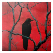 Zwart en rood tegeltje (Voorkant)