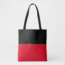 Zwart en rood tote bag