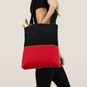 Zwart en rood tote bag (Dichtbij)