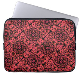 Zwart en Rood Tribal Laptop hoes