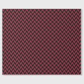 Zwart en rood visgraat inpakpapier (Vlak)