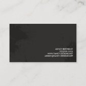 Zwart en rood visitekaartje (Achterkant)