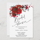 Zwart en Rood Vrijgezellenfeest Kaart (Voorkant)