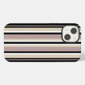 Zwart en roodbruin iPhone hoesje (Achterkant horizontaal)