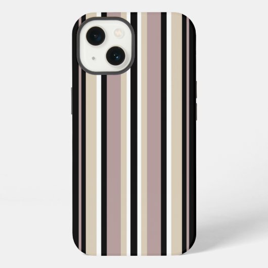 Zwart en roodbruin iPhone hoesje (Achterkant)