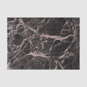 Zwart en Roos Gold Pink Glitter Marble Glam Trendy Tissuepapier