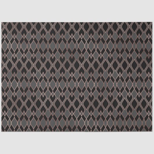 Zwart en Roos Gold Tissuepapier (Voorkant)