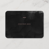 Zwart en Roos Gold Visitekaartje Roze (Achterkant)