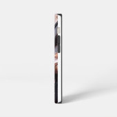 Zwart en Roos Gouden Achtergrond Gepersonaliseerd  iPhone Hoesje (Linkerkant)