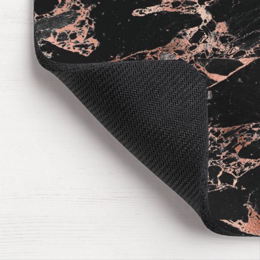 Zwart en roos muismat (Hoek)