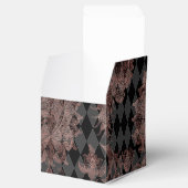 Zwart en roosgoud bedankdoosjes (Geopend)