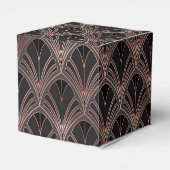 Zwart en roosgoud bedankdoosjes (Achterkant)